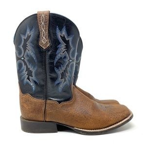 Ariat Tombstone Earth Boot Black Brown Youth 6